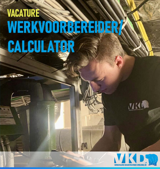 VKD Verschuure Koudetechniek Dreumel Vacature Werkvoorbereider Calculator 